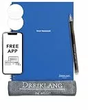 Dreiklang - be smart Wiederverwendbares Spiral-Notizbuch A5 mit Planer – Digitales Schreibbuch mit App & Cloud Anbindung, inkl. Stift & Tuch