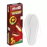 THERMOPAD Sohlenwärmer - DAS ORIGINAL: 5, 10 oder 30 Paar Wärmepads (erhältlich in 5 Größen) - Einlegesohle für 9 Stunden Wärme I Fußwärmer Pads I Extra warme Wärmesohle S für Schuhe & Skischuhe