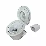 Verschweißende Toilette 12V mit Akku | Camping WC chemiefrei | SOFORT VERFÜGBAR