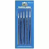 Revell 39624 - Painta Aqua Kunstfaserpinsel, Modellbauzubehör, hochwertige Pinsel für besonders gleichmäßigen Farbauftrag, perfekt für Modellbau und andere Hobbys