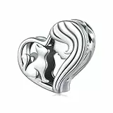 925 Sterling Silber Mädchen und Katze Charm Anhänger für Pandora Armband