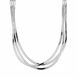 Halskette aus Edelstahl (Silber)