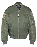 Schott NYC Herren Macampsukars-us Vert-XXL Jacke, grün