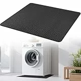 TOBWOLF Beidseitig Rutschfest Antivibrationsmatte Waschmaschine, 60 X 60 CM Leichtgewichtig Wasserdicht Bodenmatte Kühlschrank, Unterkühlschrank Matten Bodenschutzmatte für Trockner Waschmaschine