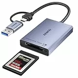 BENFEI CFexpress Kartenleser Typ-B mit USB 3.2 (Gen 2) 10 Gbit/s, USB-C&USB-A 2-in-1 Typ B CFexpress Adapter, kompatibel mit Windows/Mac/Linux/Android
