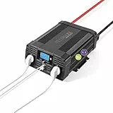Technaxx KFZ Wechselrichter 12V auf 230V 2000W Dauerleistung 4000W Spitze Auto Spannungswandler mit LC-Display 2x Schuko 2x USB TÜV Zertifiziert Inverter für Camping Wohnmobil Boot Auto - TE20