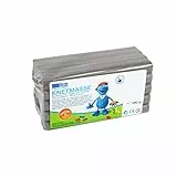 Becks Plastilin B100489 Knete, grau,500 g