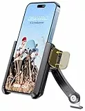 Grefay Handyhalterung Motorrad [1-Sekunden-Schnellverschluss] 360° Drehbar Anti-Shake Halterung für 4,0–7,0 Zoll Smartphones für Motorrad Roller Scooter Spiegel