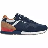 Pepe Jeans Leder Turnschuhe London Marke Navy