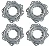 Gamrong Drehteller 4 stück Quadratische Drehplatte Kugellager Drehteller，3 Zoll 360 Grad Drehplatte Drehscheibe Kugellager Drehbare Lazy Susan Quadratische für TV Rack Esstisch Küchen Anzeigen Regal