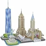 Revell 3D Puzzle New York Skyline I 123 Teile I 4 Stunden Bauspaß für Jung Alt I ab 10 Jahren I Die imposante Skyline von New York selber zusammenbauen
