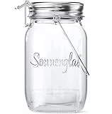 SONNENGLAS Mini 250ml | Original Solarlampe/Solar-Laterne im Einmachglas aus Südafrika (inkl. USB) | warmweiß | Fair Trade |Bekannt aus Pro7 Galileo