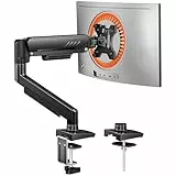 ErGear Monitor Halterung für 13-34 Zoll Bildschirme [Upgraded - Schluss mit Absacken] Monitor Arm Werkzeuglose Schnellmontage bis 9kg, Monitorhalterung mit Kabelmanagement, VESA 75 & 100 mm