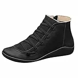 Generisch Damen Stiefeletten/Boots - Herren Winter Barfußschuhe Viktorianische Stiefeletten Thermostiefel Klassische Wasserdicht Winterstiefel Warme und rutschfeste Stiefel Sport Schneestiefel