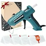Feuerfest Heißklebepistole 60W mit 50 Heißklebesticks Klebepistole Heissklebepistole 7mm Klebesticks für DIY Kleine Handwerk und schnelle Reparaturen in Haus & Büro - MAXDONE 60W Klebepistolen