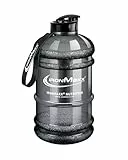 IronMaxx Water Gallon - Grau 2200ml | BPA & DEHP frei | auslaufsichere Trinkflasche mit Messskala | in verschiedenen Farben erhältlich