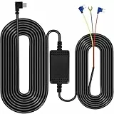 abask ZDX78 Typ C Hardwire-Kit Dash Cam, 12V- 24V bis 5V 2.5A, 3 Meter Auto-Ladekabel-Kabel, Parküberwachung mit Unterspannungsschutz
