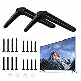 CYIOU TV Standfuss Universal mit Schraubenset TV-Sockelfüße Universal TV Standfüße TV Halterung Schwarze TV Ständer TV-Tischständer TV-Sockelständer