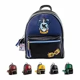 Pyramid International Harry Potter (Ravenclaw) modischer Rucksack – luxuriöses Kunstleder, einzigartiges Futter, passendes Reißverschluss-Zubehör, Innen- und Außentaschen, ikonisch und geräumig