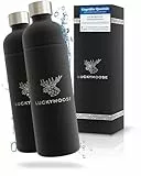 Luckymoose Infinity 2x Edelstahlflaschen Wassersprudler 1,25L – Kompatibel mit der LM Infinity Serie, Aarke Carbonator 3 und Brita SodaOne - Umweltfreundlich, bruchsicher & spülmaschinenfest