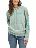 Wrangler Herren Retro Hoodie Sweatshirt Kapuzenpullover, Blue Surf, X-Large