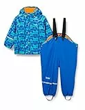 CareTec Unisex Kinder Rain Suit - Pu W. Fleece Regenmantel, Oceanblue (706), 86 (18-24 m)