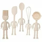 Cabilock Schneebesen Aus Silikon Für Küche Manuell Zum Mischen Von Salat Und Kuchen Leicht Und Robust Mit Ei-Design Für Backen Und Gebäckherstellung