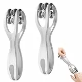 2 Stück Handmassagegerät mit 360° Silikon-Massageroller | Doppelseitiger Massageball für Hand- und Fingermassage | Muskelentspannung für Erwachsene