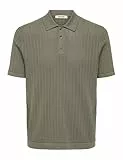 Only & Sons Male Polo ONSMOON Gestricktes Poloshirt