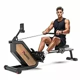 PASYOU Rudergerät für Zuhause,Magnetisches Rudergerät mit APP-Verbindung und LCD-Datenanzeige,Kein Lärm,Rudergerät Ideal für Cardio-Training,Belastbar bis 158kg,PW36