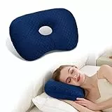 Babyezz Eine Seitlich Gelockte Schläfe, Die Auf Eine Entzündete Schläfe und Entzündete Ohren Passt, Eine Baumwolle und Polyester Entsprechend Verstellt (Blau)
