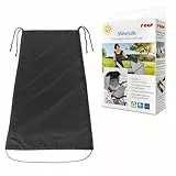 reer ShineSafe Sonnensegel | UV Schutz (UPF 80+) | universal passend für Kombi-Kinderwagen & Sportwagen | Sonnenschutz & Windschutz | aus 100% rPET-Pongee | Einfache Anbringung | Schwarz