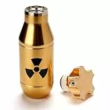 Grogife Thermosflasche Geschenke für Männer Ihn, Lustige Geburtstagsgeschenk für Mann Papa Jagd Jäger, Hunter, Hun, Jahrestag Geschenk für Partner Ehemann Freund, Edelstahl Trinkflasche 500ml Gold