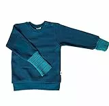 Leela Cotton Unisex Kids, Donaublau Sweatshirt, Blau-Donau, 116