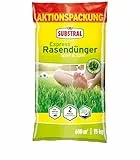 Substral Express Rasendünger Sport & Spiel 15 kg – Schnelle Düngewirkung für kräftigen, strapazierfähigen Rasen in nur 7 Tagen – Ideal für Streuwagen & Robotermäher – Reich an Stickstoff & Kalium