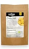 Knusprige LOTAO Jackfruit Chips: BIO Jackfrucht ohne Zuckerzusatz als fruchtiger Snack | Fruchtchips ungezuckert auch als Obst Topping für Müsli, Smoothie Bowl und Porridge (1x200g)