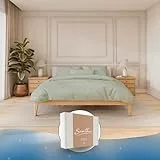 Samthus Bettwäsche Gewichtsdecke 135x200 - Baumwolle Satin - Oeko-Tex Made in Green - Himmlisch weicher Schlaf mit passgenauem Bettbezug für unsere Therapiedecken - Grün