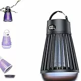 Zappify 2.0 Mückenschutz, Zappify 2.0 Tragbarer Insektenvernichter, 2025 Neue 2-In-1 Multifunktionale Moskito-Killer-Lampe, Für Haushalt Und Camping, Wasserdicht (Black)