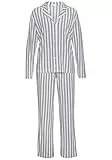 s.Oliver Damen Langer Pyjama im Streifenmuster