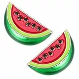 Holibanna Wassermelonen Brosche 2 Stück Emaille Pin Damen Schalklammer Pullover Clip Strickjacke Cardigan Clip Modischer Accessoire Geschenk