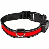 EYENIMAL NGCOLLUM016 Usb Light Collar Red S, S, red, 66 g