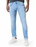 Replay Herren Jeans Anbass Slim-Fit mit Power Stretch, Blau (Light Blue 010-1), 33W / 32L