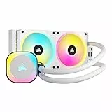 Corsair iCUE LINK H100i RGB Flüssig-CPU-Kühler - 240mm AIO - QX120 RGB-Lüfter - Passend Für Intel® LGA 1700, AMD® AM5 - iCUE LINK System Hub Enthalten - Weiß