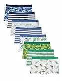 Basic Treasure Jungen 8er-Pack Boxershorts aus Oeko-TEX Baumwolle, Unterwäsche für Jungen (134-140, Regular, Dino)