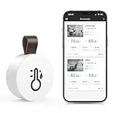 Brifit Bluetooth Thermometer Hygrometer, Temperatur Feuchtigkeitssensor mit Smart Sensor App, Mini Thermometer Innen mit Datenaufzeichnung für Babyzimmer, Gewächshaus, Garage, Büro