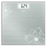 Beurer GS 10 Glaswaage mit Glitzereffekt und gut lesbarer LCD Anzeige mit einer Ziffernhöhe von 26 mm, 180 kg Tragkraft