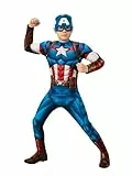 Rubie's Offizielles Kostüm Captain America, Marvels Avengers, klassisch, für Kinder, Superhelden-Verkleidung, Größe S