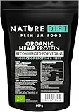 Nature Diet Bio-Hanfprotein | 500 g | EU-Bio-Zertifiziert | Pflanzliches Proteinpulver | Reich an Ballaststoffen | Vegan, Glutenfrei & Laktosefrei | Ideal für Smoothies, Shakes & Backen