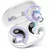 Bluetooth Kopfhörer Sport, 2025 In Ear Kopfhörer Kabellos Bluetooth 5.4 mit 6D Stereo/4 ENC Mic, 48H Noise Cancelling Ear buds, Over-Ear Sportkopfhörer mit Ohrhaken, IP7 Wasserdicht Ohrhörer für Sport