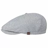 Barts Melange Jamaica Flatcap Schirmmütze Schiebermütze Leinencap Baumwollcap Herren - mit Schirm, Futter, Futter Sommer Frühling-Sommer - One Size blau